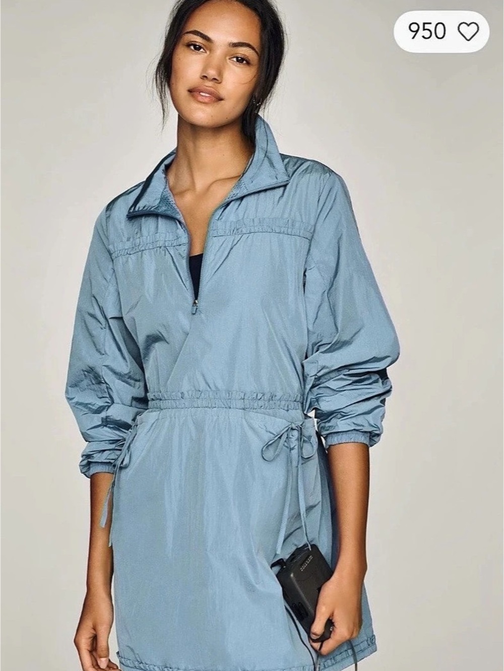 daily practice Anorak Dress Mini Dress in Blue XXS